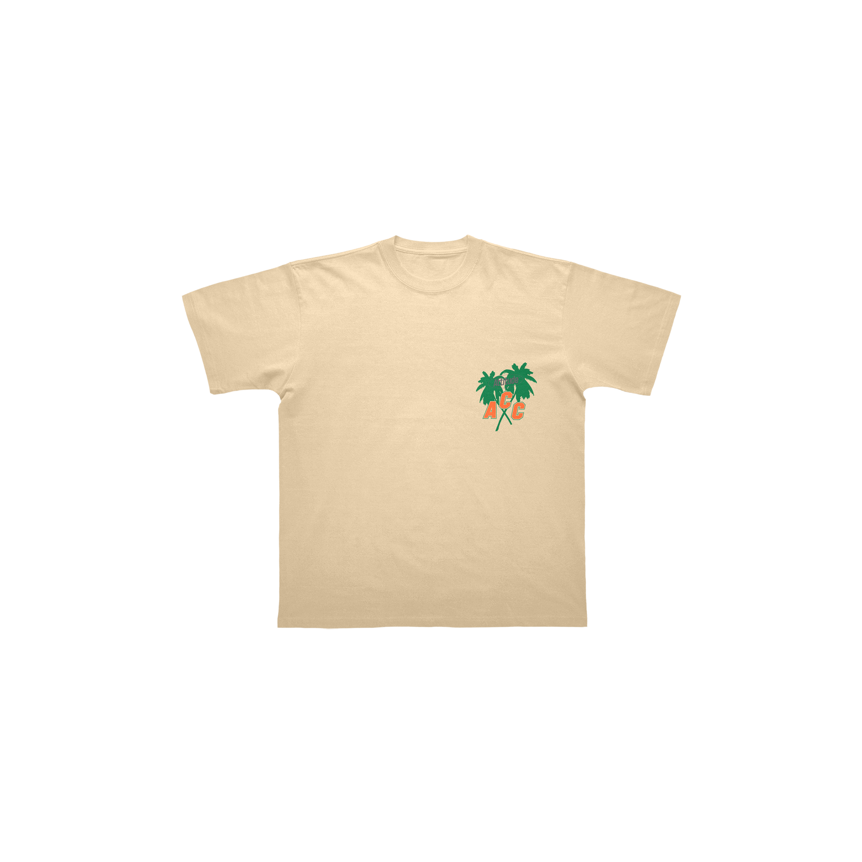 T-SHIRT "ACC" | ATTITUDE COUNTRY CLUB - BEIGE