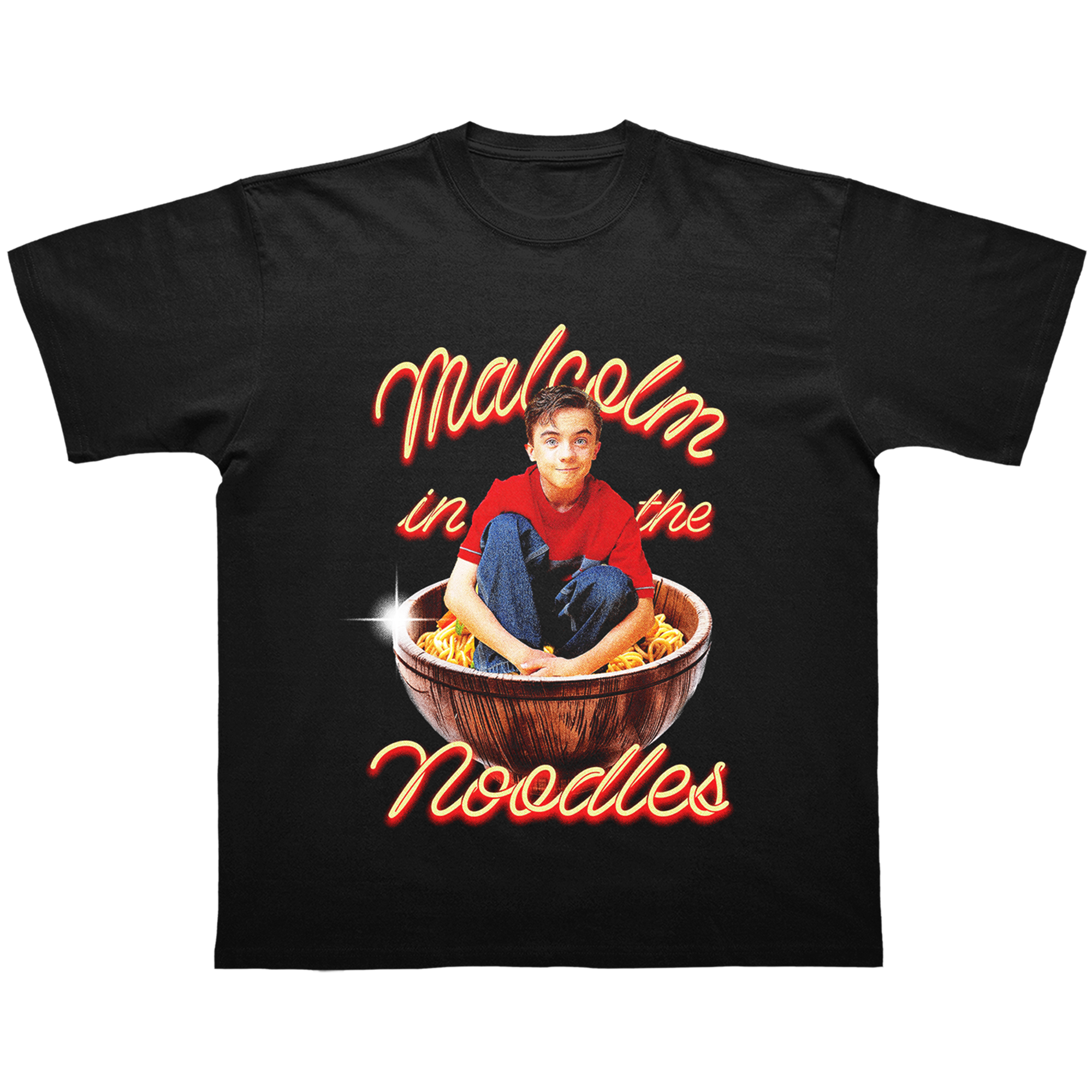 T-SHIRT "MALCOLM IN THE NOODLES" 🍝