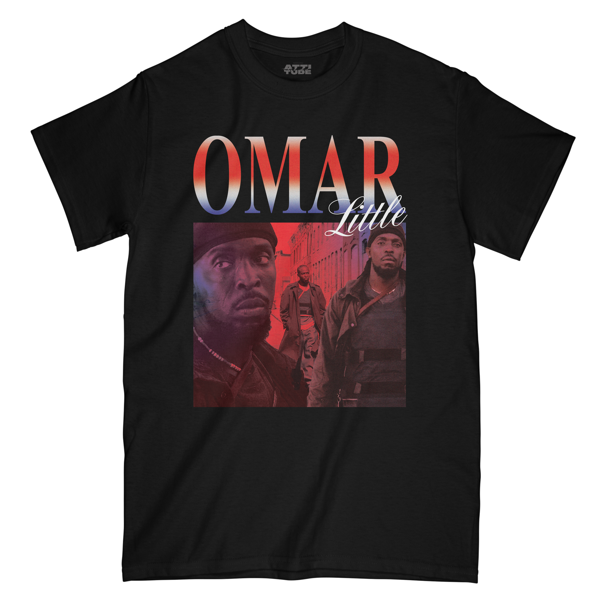 T-SHIRT MANCHES COURTES | "OMAR LITTLE" - NOIR